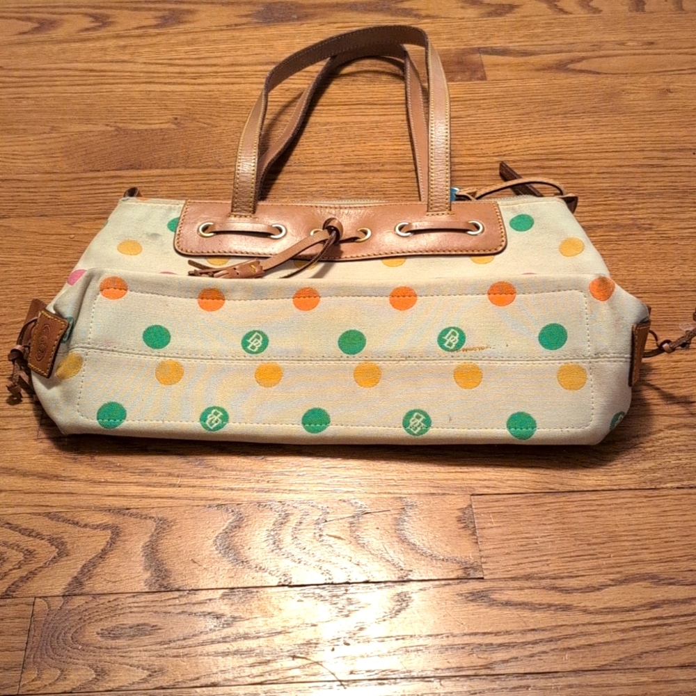Dooney & Bourke - Polka Dot Monogram Shoulder Bag - Picture 3 of 9